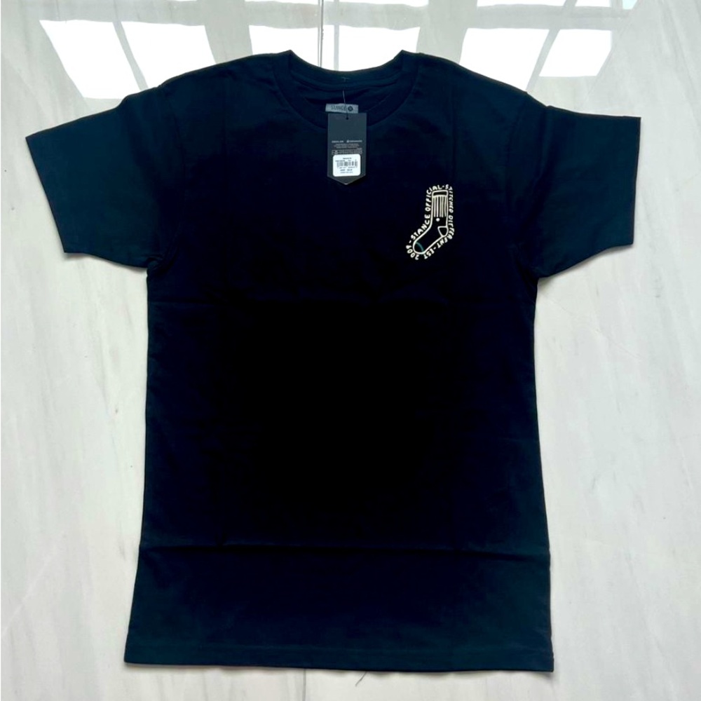 New Men’s Stance Black Cotton T Shirt Short Sleeve Crew Neck size S with tags